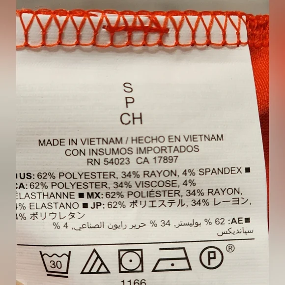 Old Navy Women's Orange Knit Smocked Skirt, Size Small Petite, SP - Picture 8 of 10